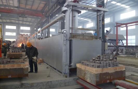 天然气模壳焙烧炉生产流水线